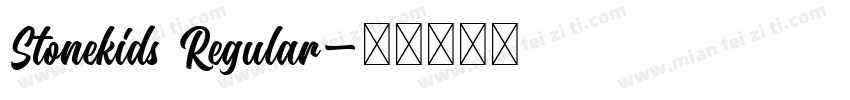 Stonekids Regular字体转换